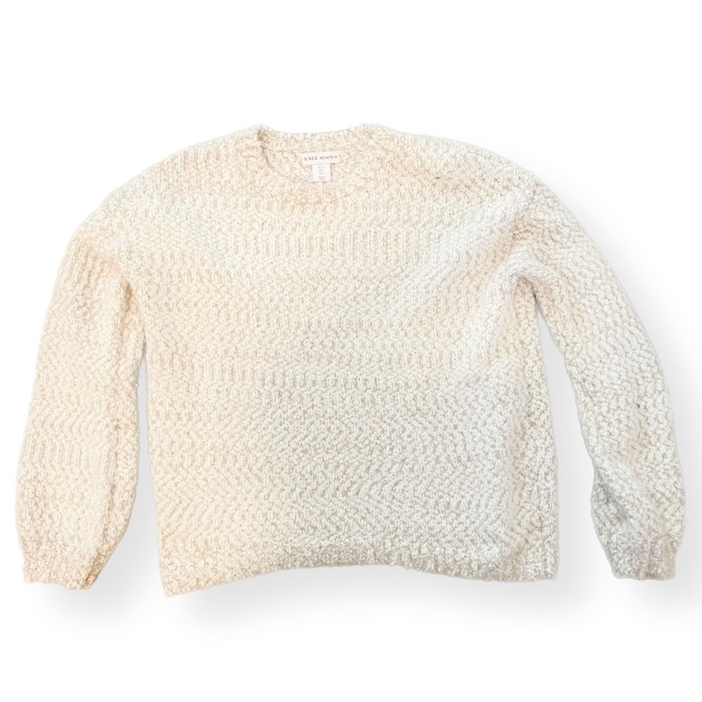 Yet Again Cream Knitted Sweater